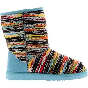 Lamo Women's Juarez Turquoise Size 11 Premium Faux Fur Fashion Boot